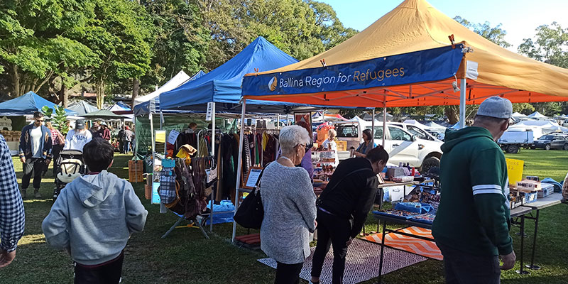 Bangalow market stall